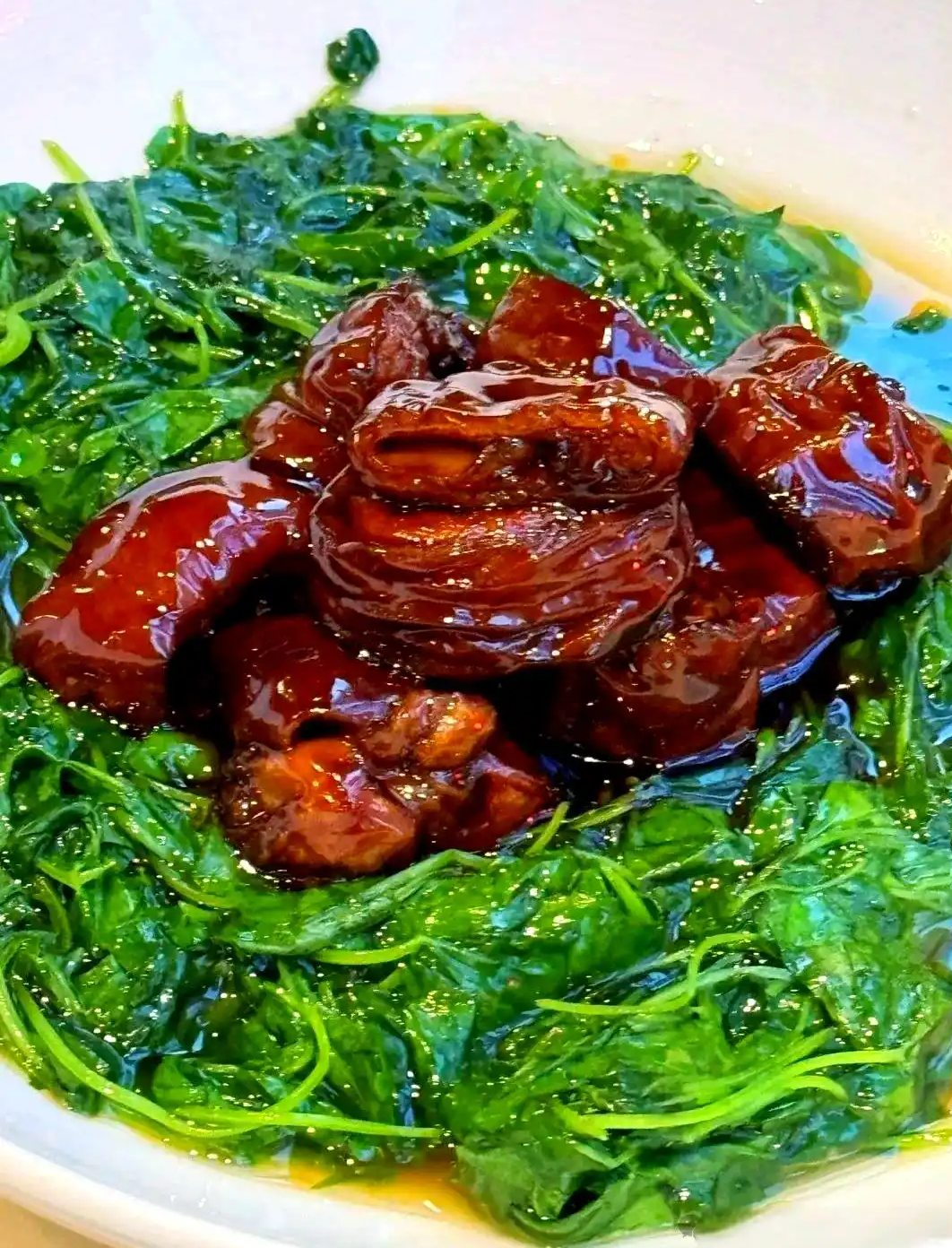 草头圈子 猪大肠草头 本帮经典 爱上海美食